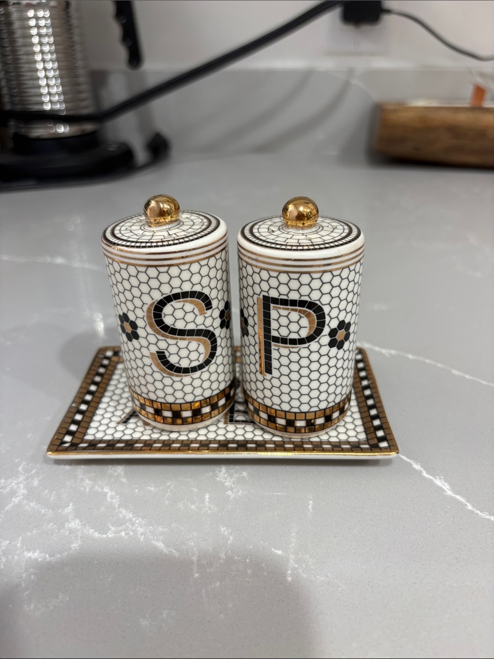 Anthropologie home bistro salt and pepper set - Picture 3 of 5